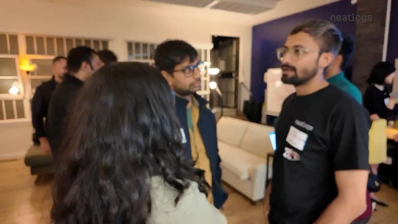 A small group exchanging ideas at the San Francisco meetup