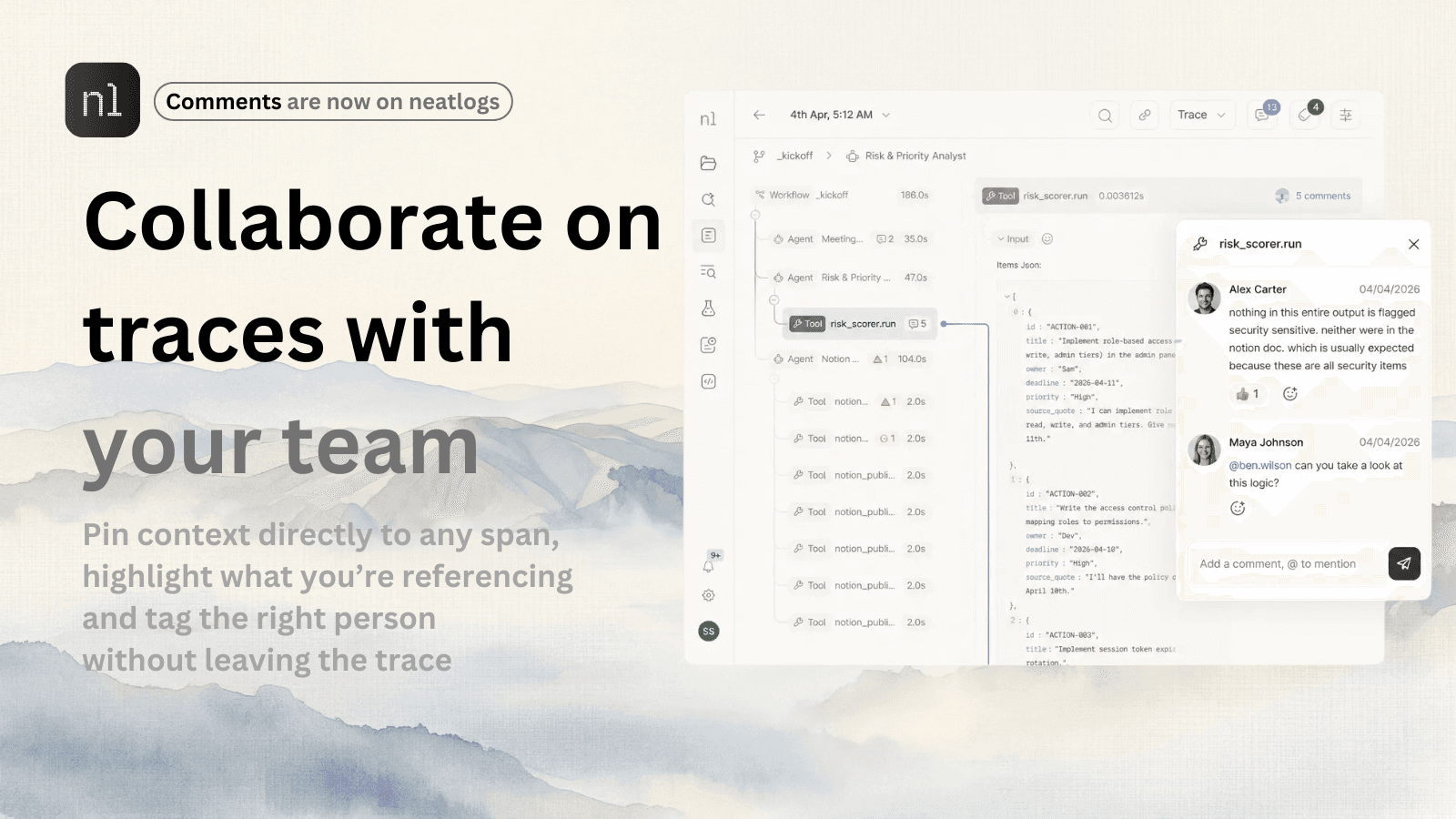 Collaborate on traces with your team