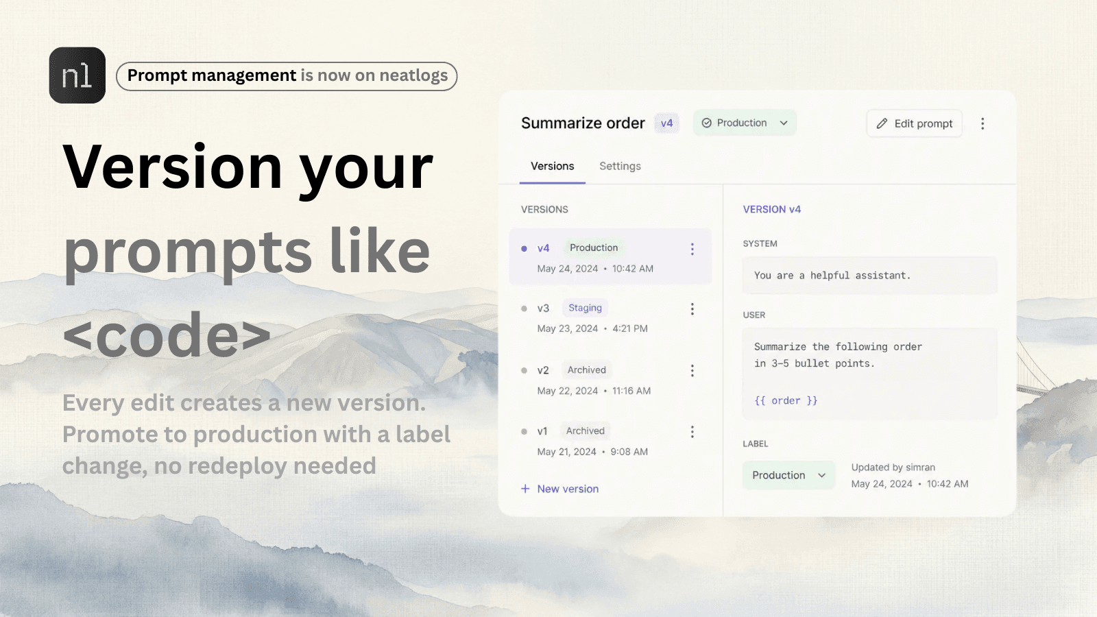 Version your prompts like code